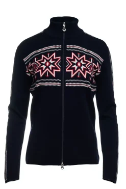 Store Dale of Norway Tindefjell Merino Ulljakke Dame Mork Bla