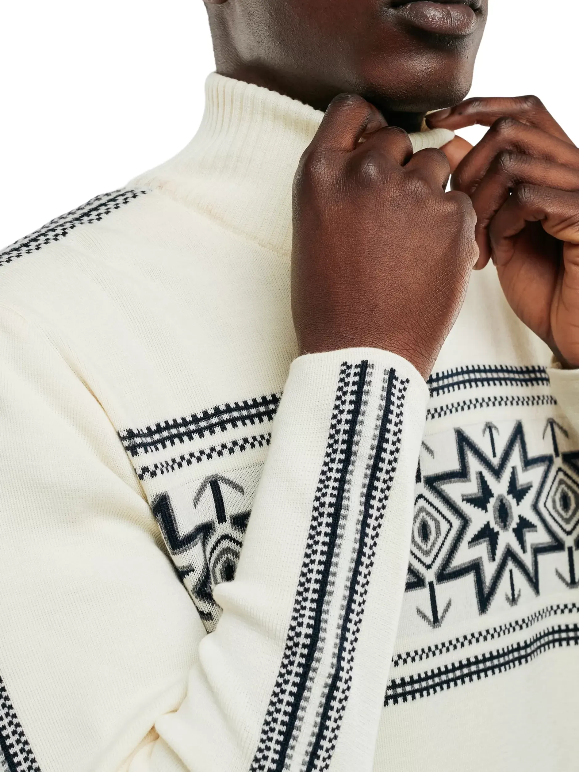 Online Dale of Norway Tindefjell Ullgenser Herre - Merino Offwhite