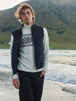 Online Dale of Norway Tindefjell Ullgenser Herre - Merino Offwhite