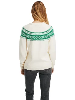 Clearance Dale of Norway Vagsoy Ullgenser Offwhite / Lys Gronn