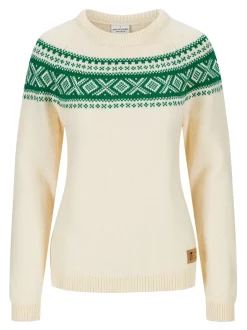 Clearance Dale of Norway Vagsoy Ullgenser Offwhite / Lys Gronn
