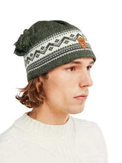 Best Dale of Norway Vail Lue Norsk Ull Unisex Mork Gronn