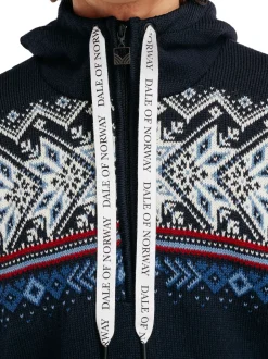 Hot Dale of Norway Vail Weatherproof Hoodie Norsk Ull Herre Mork Bla