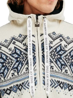 Sale Dale of Norway Vail Weatherproof Hoodie Norsk Ull Herre Hvit