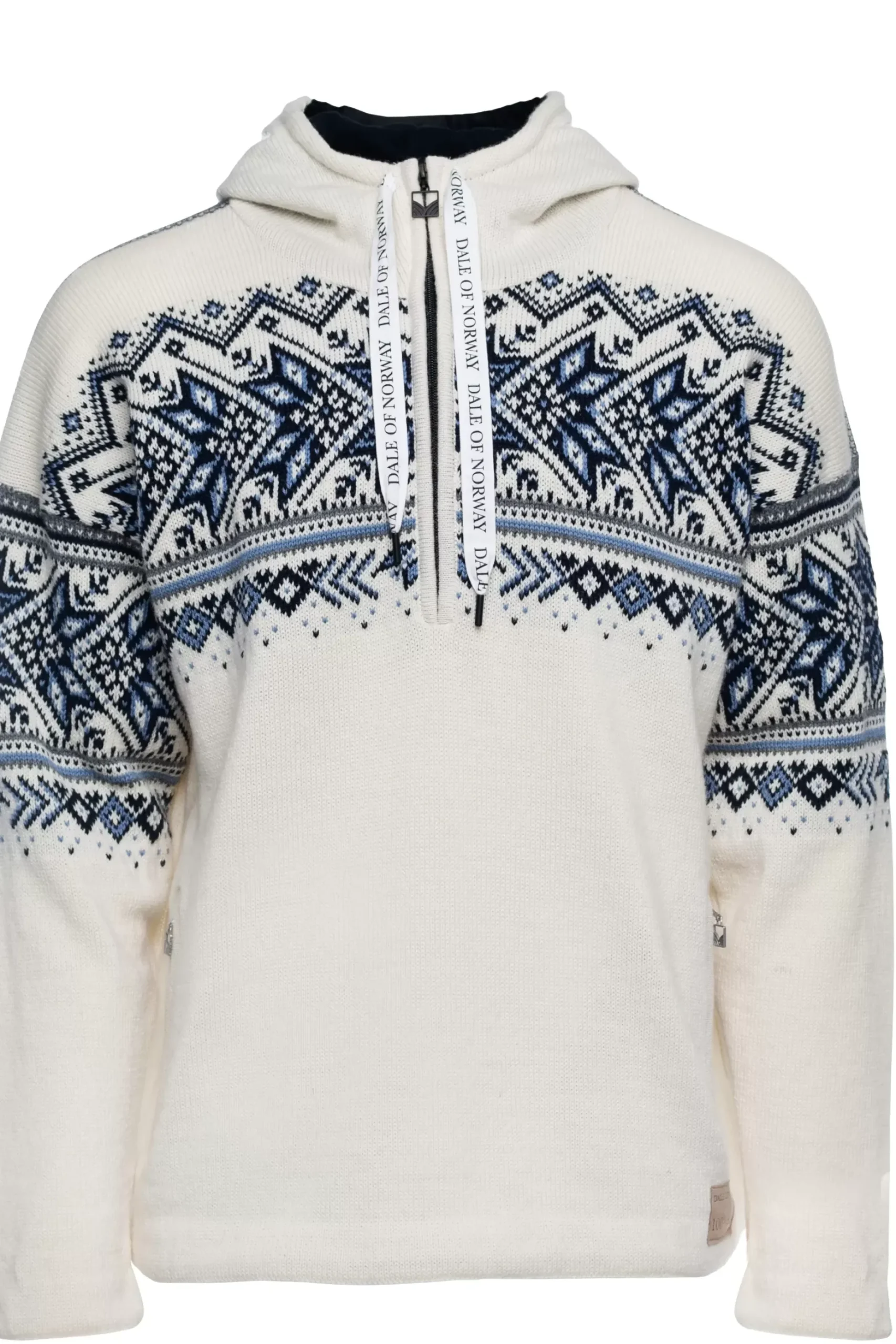 Sale Dale of Norway Vail Weatherproof Hoodie Norsk Ull Herre Hvit