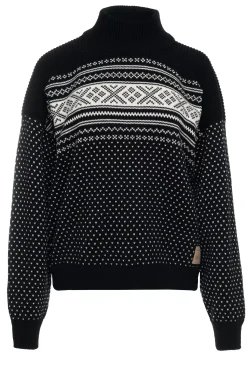 Fashion Dale of Norway Valloy Ullgenser Dame Sort Offwhite