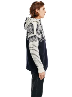 Shop Dale of Norway Vegard Weatherproof Hettegenser - Norsk Ull Mork Bla