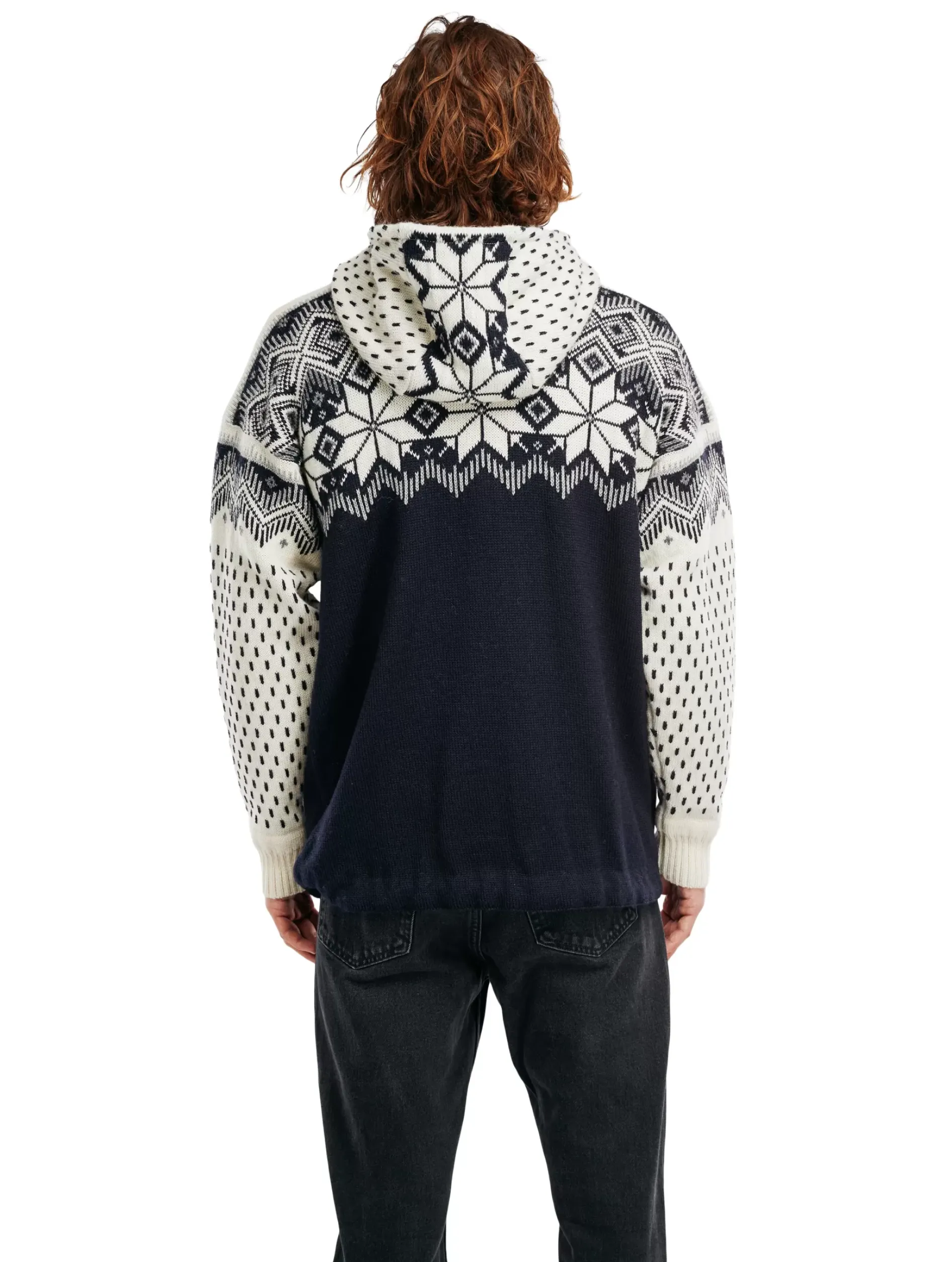 Shop Dale of Norway Vegard Weatherproof Hettegenser - Norsk Ull Mork Bla