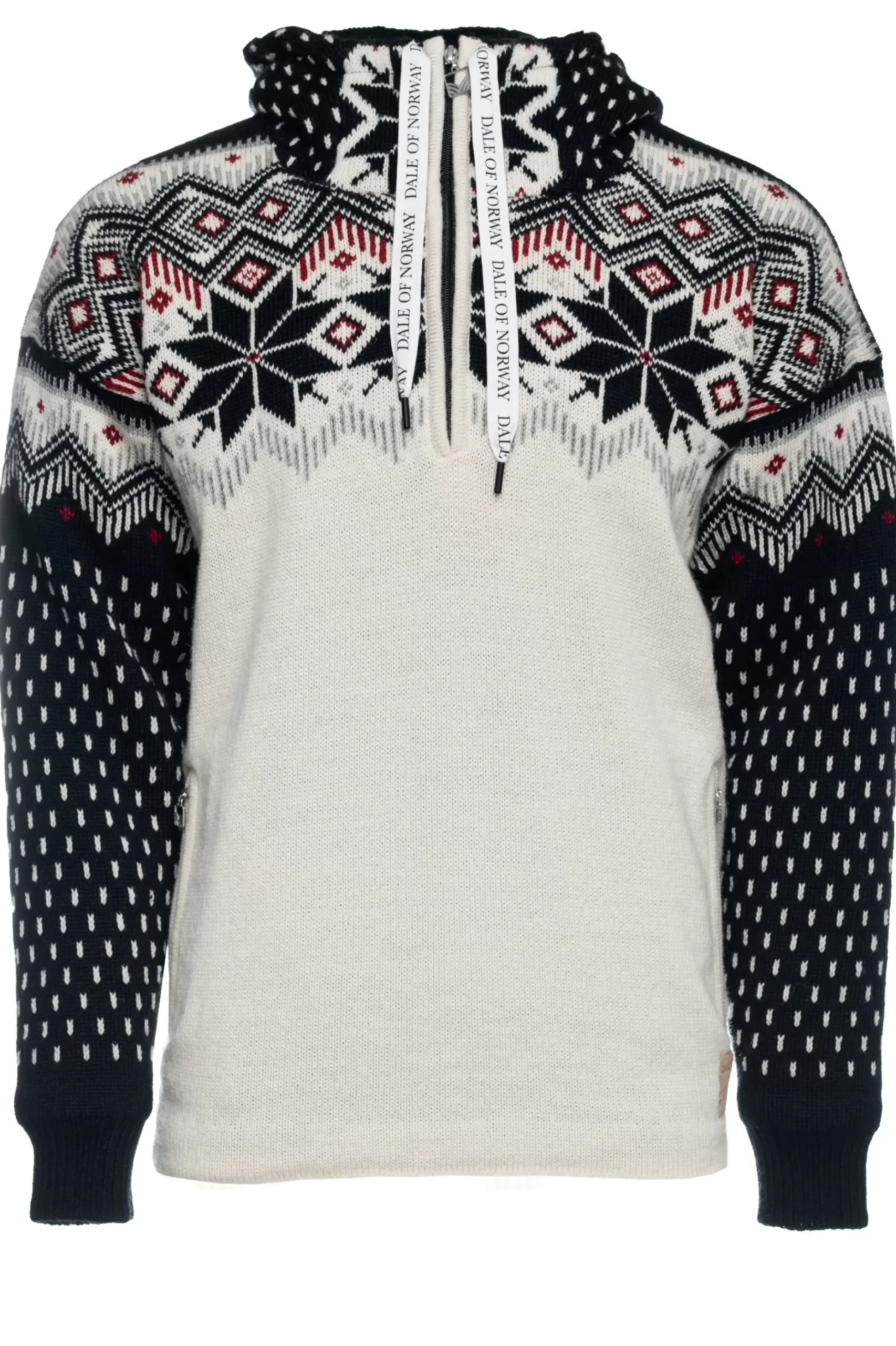 Clearance Dale of Norway Vegard Weatherproof Hettegenser - Norsk Ull Offwhite