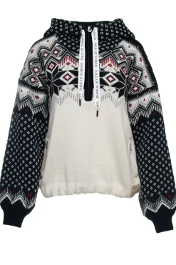 Hot Dale of Norway Vilja Weatherproof Hettegenser - Norsk Ull Offwhite