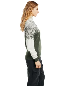 Outlet Dale of Norway Winterland Merino Ullgenser Dame Mork Gronn