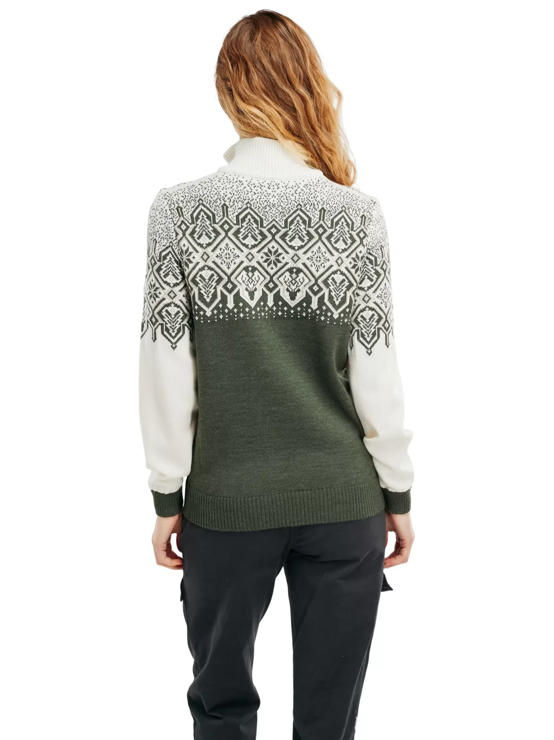 Outlet Dale of Norway Winterland Merino Ullgenser Dame Mork Gronn